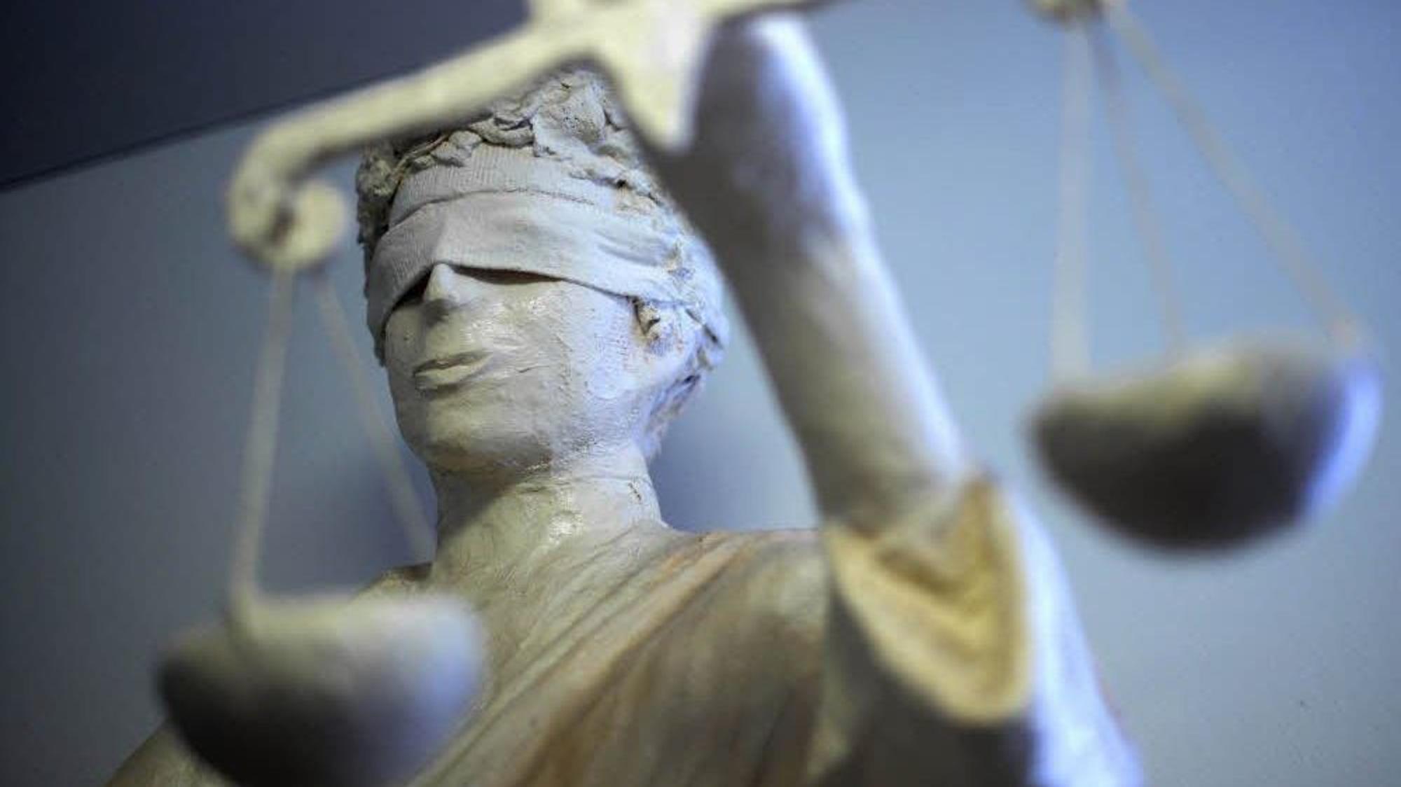 Eine Justizia-Figur.