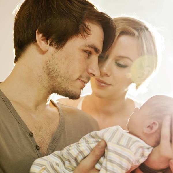 Ein Paar und sein Baby