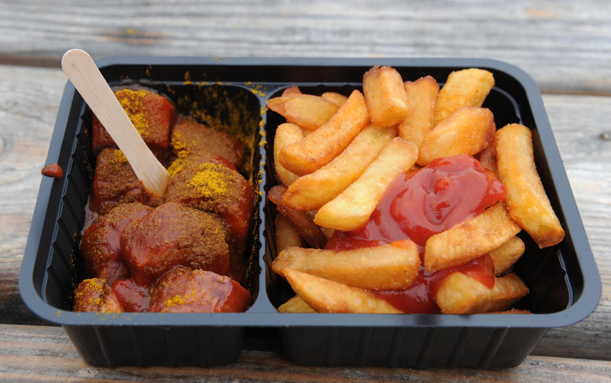 currywurst mit pommes symbol