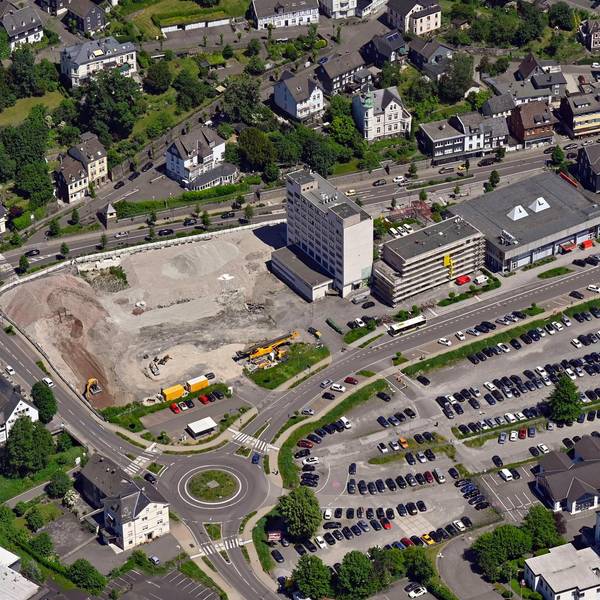 Bergneustadt Luftbild neue Mitte