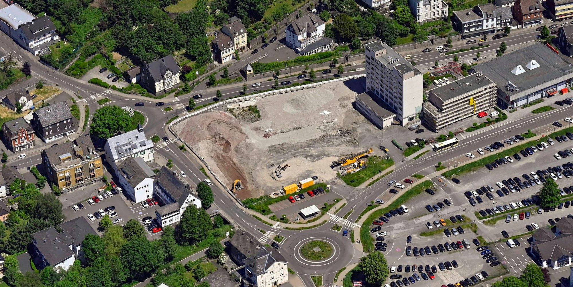 Bergneustadt Luftbild neue Mitte