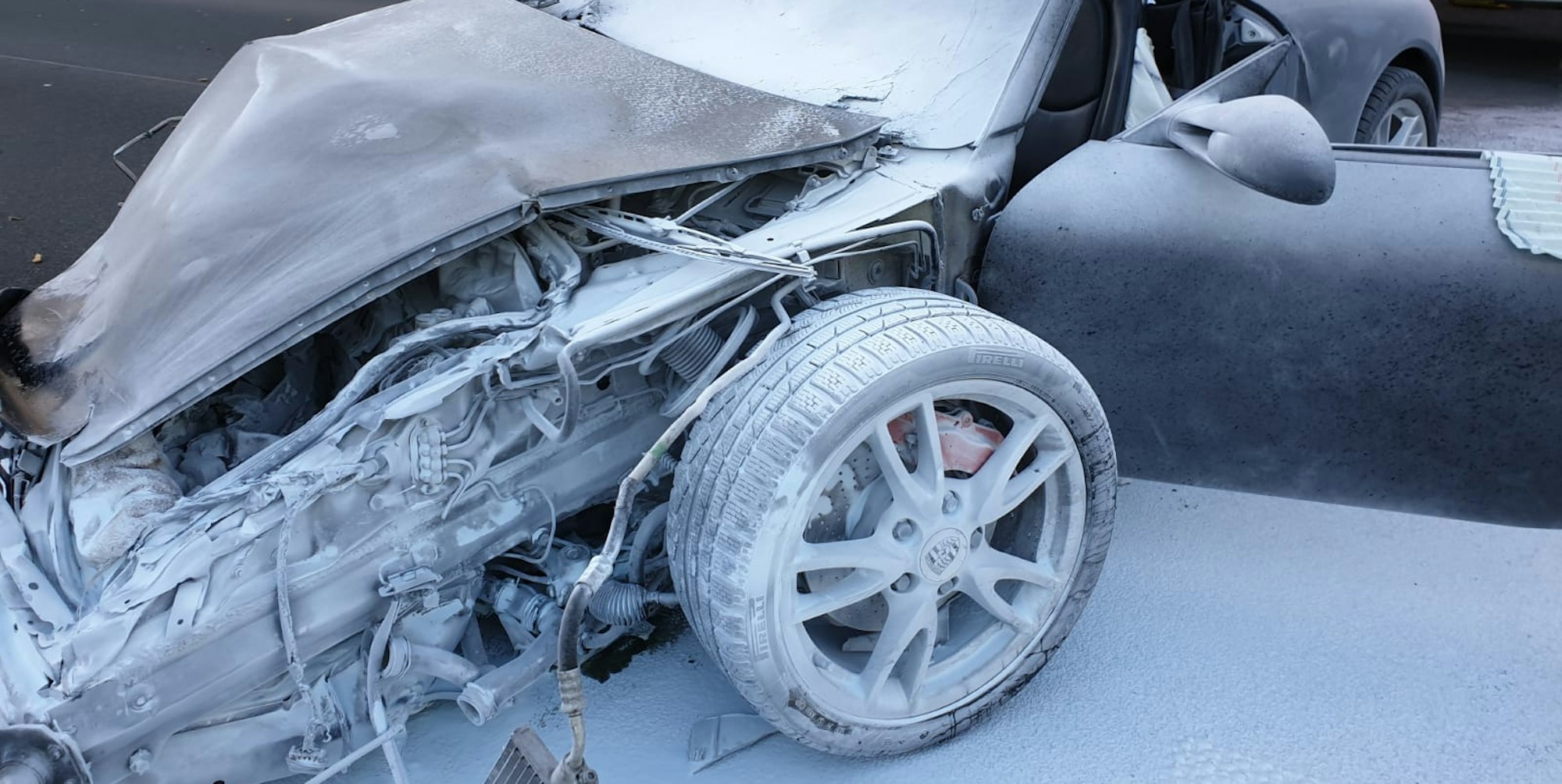 Unfall A3 Porsche 2