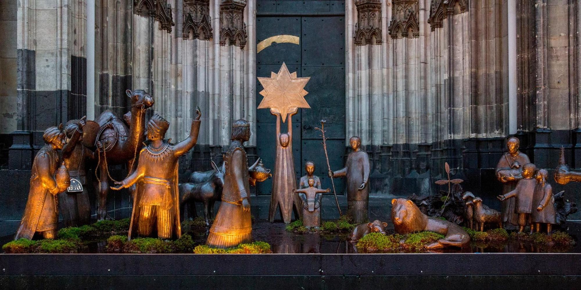 Krippe Südportal Dom