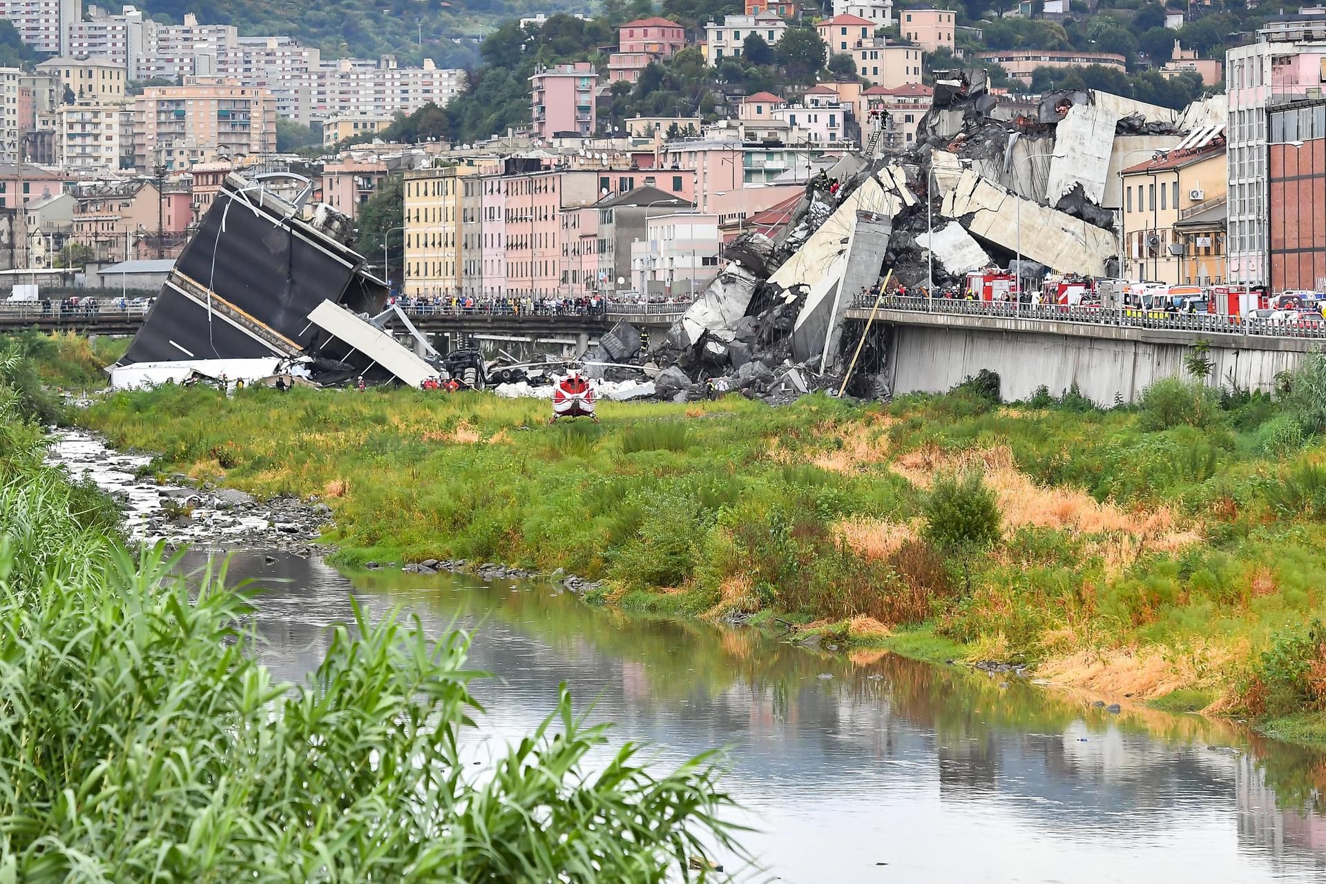 Kaputte Brücke Genua