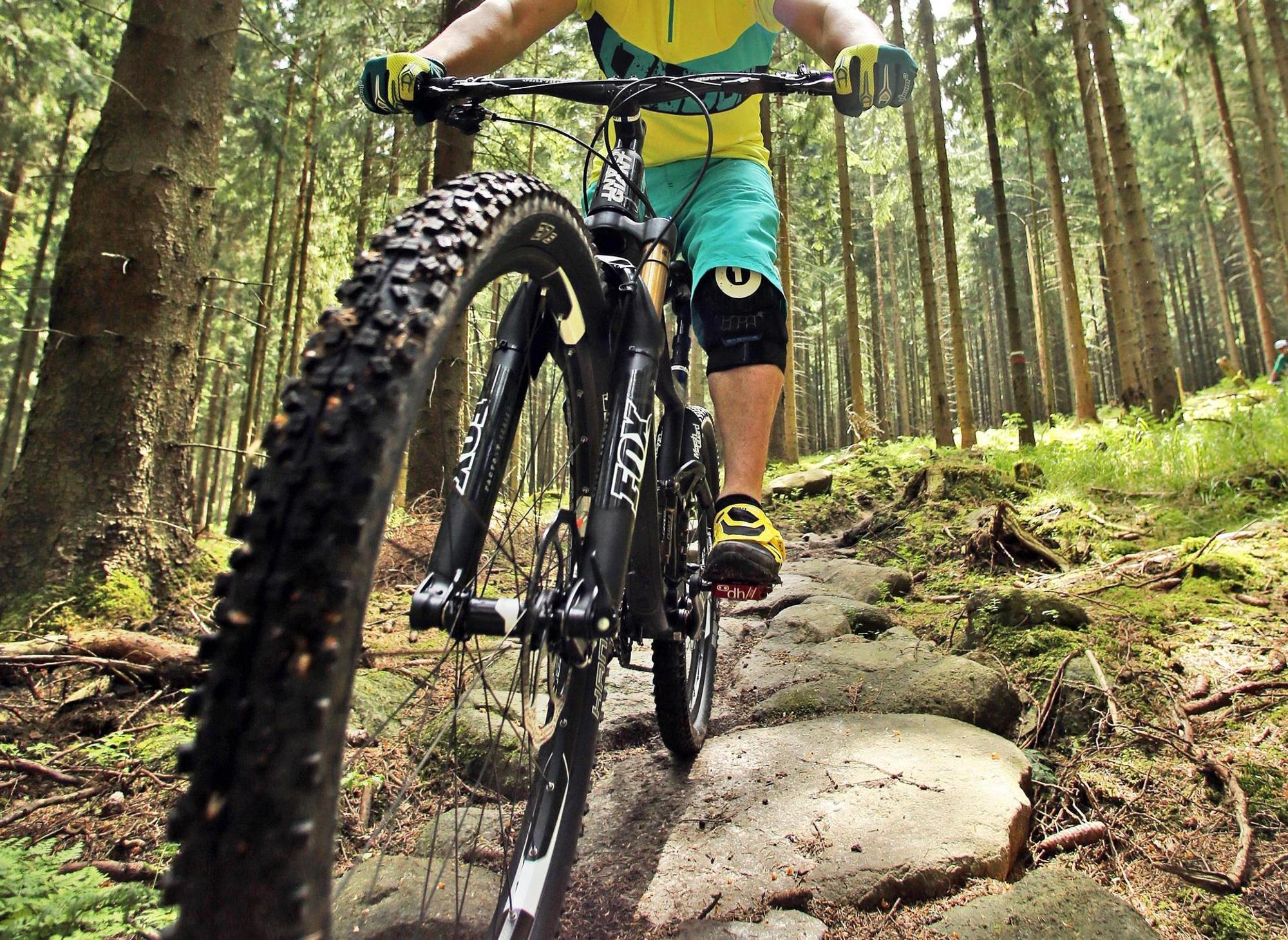 Mountainbike symbol nahaufnahme rad