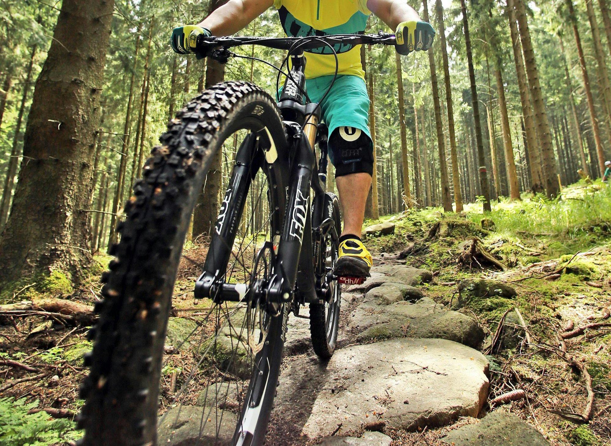 Mountainbike symbol nahaufnahme rad