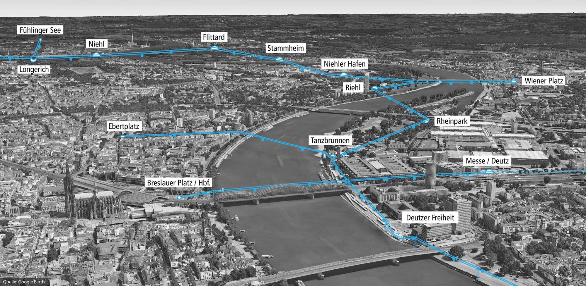 Vernetzte Seilbahn_Luftbild Köln