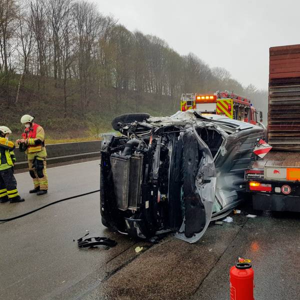 Unfall Burscheid A1 April 2022