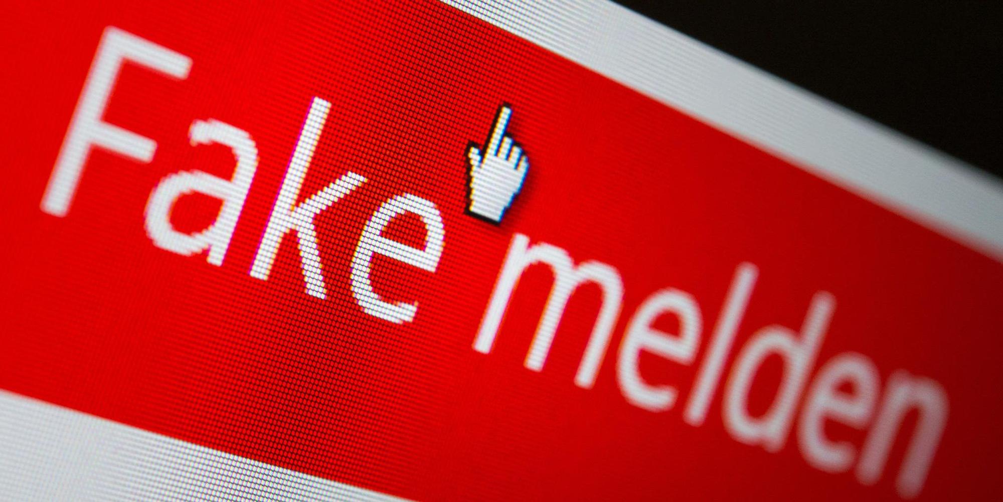Fake News Meldebutton