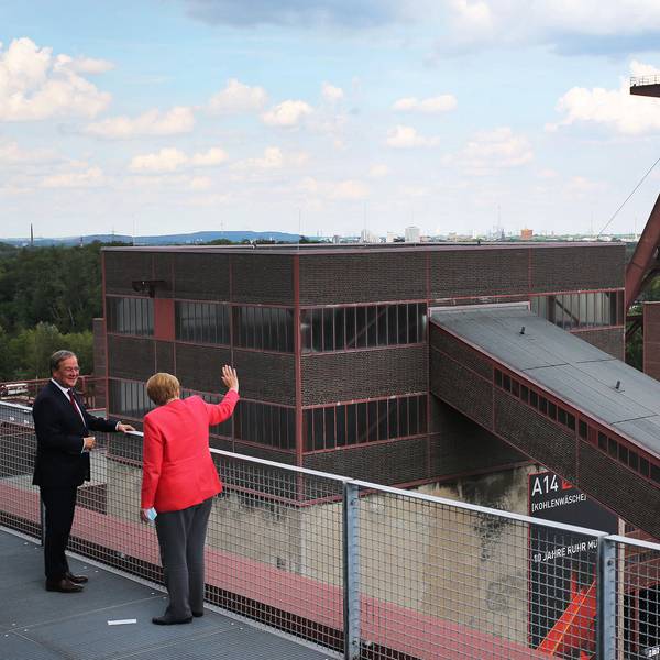 Merkel zu Besuch bei Laschet Zeche