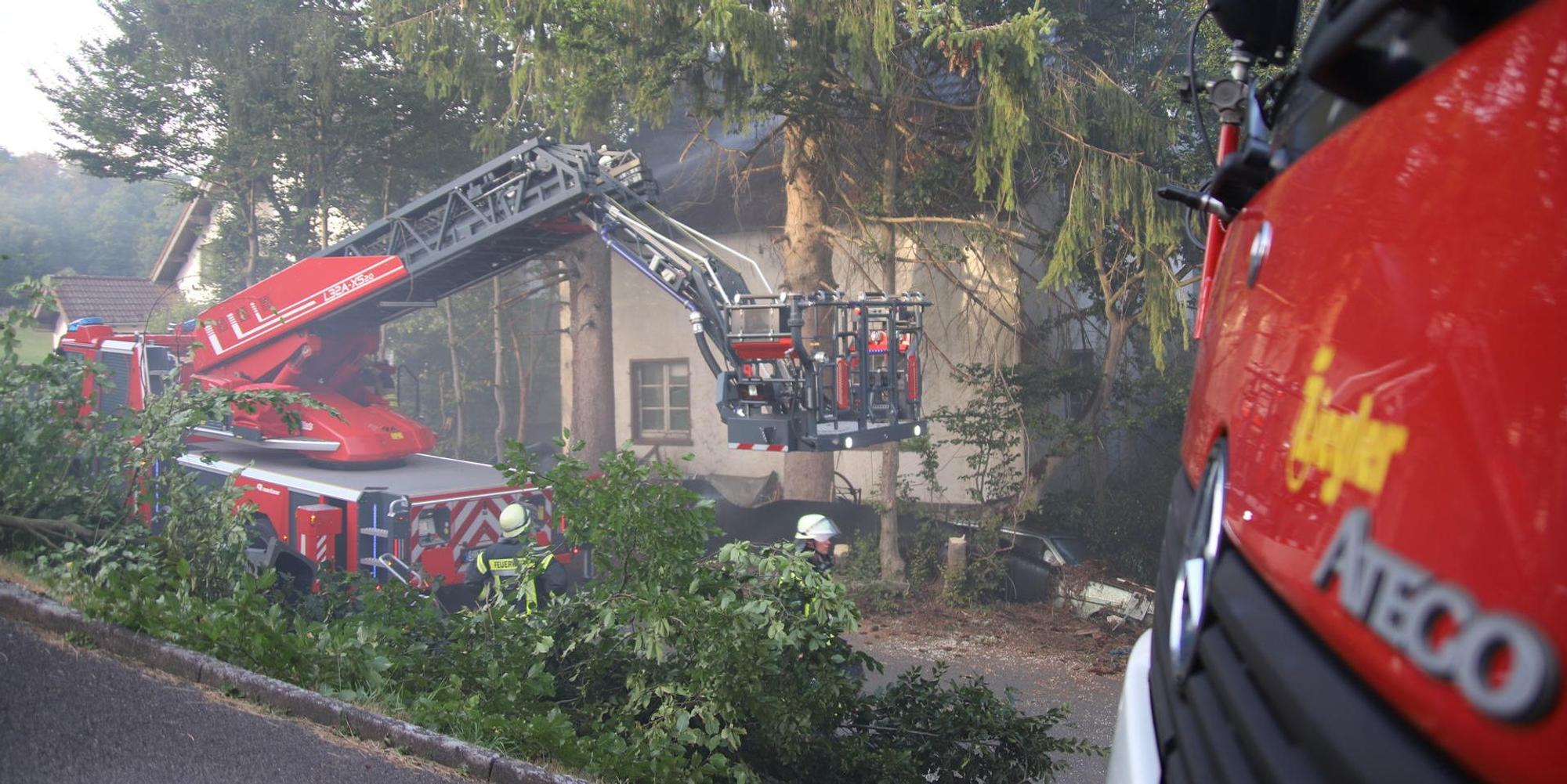 Feuer in Büchel