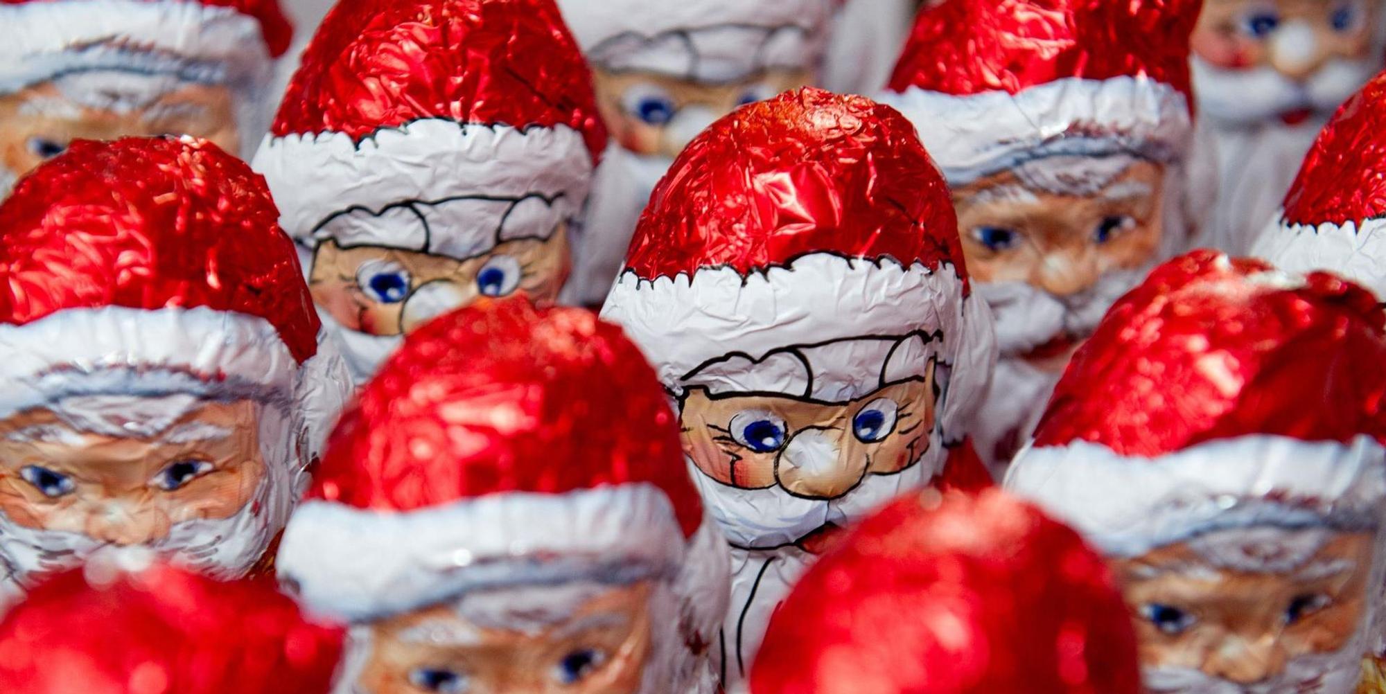 Schokoladenweihnachtsmänner