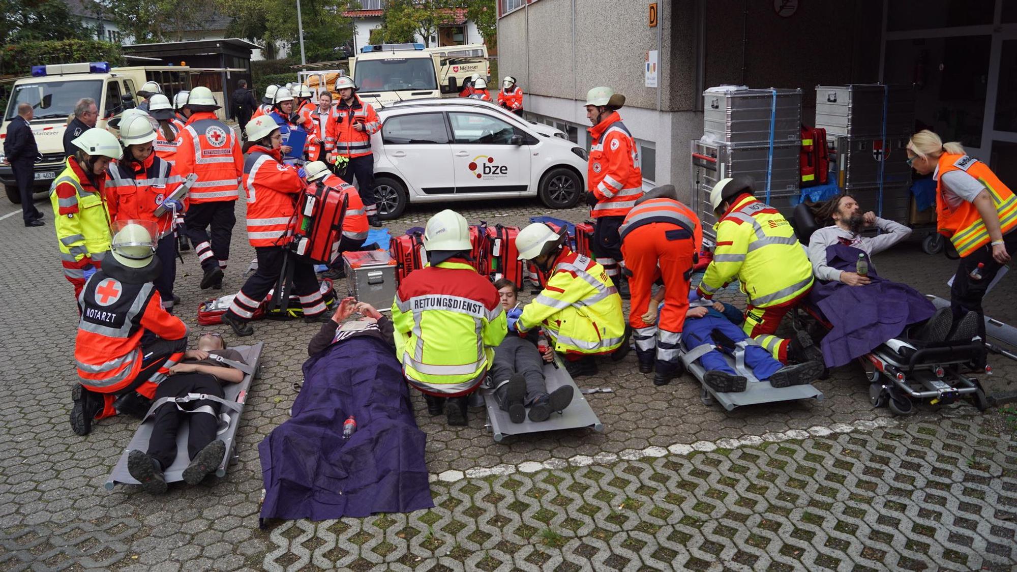 Katastrophenschutzübung in Deutschland