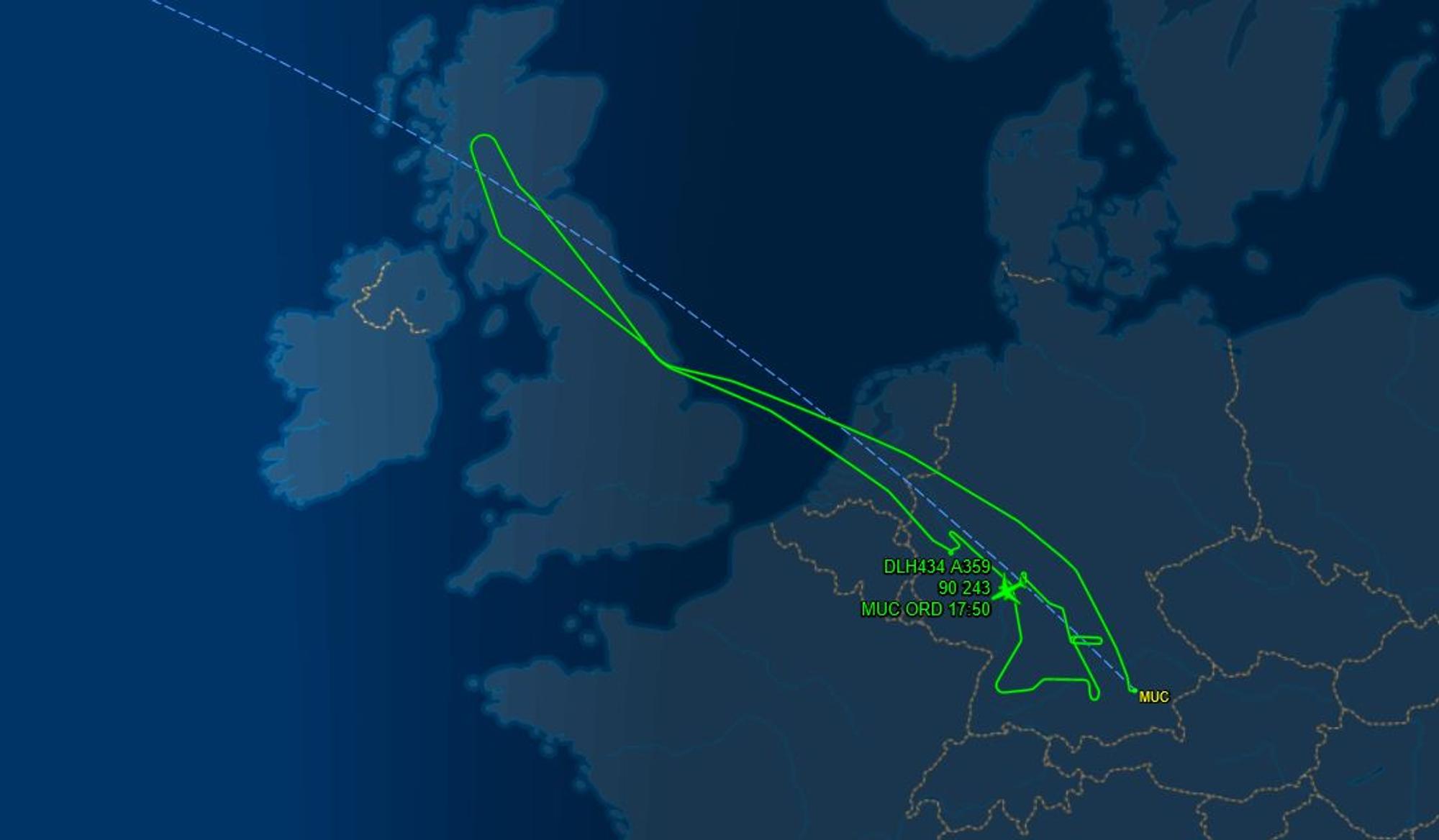 FlighAware Route