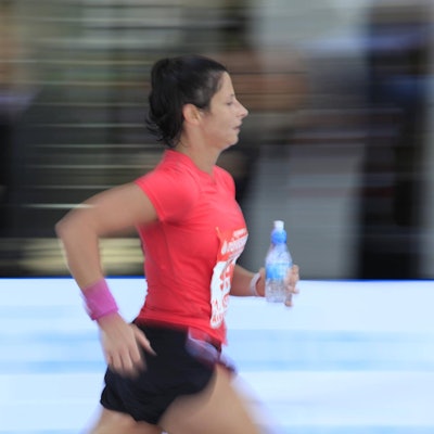 Läuferin Marathon imago