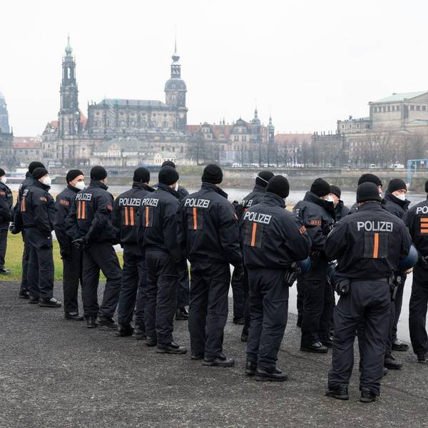 Dresden Polizei Demo