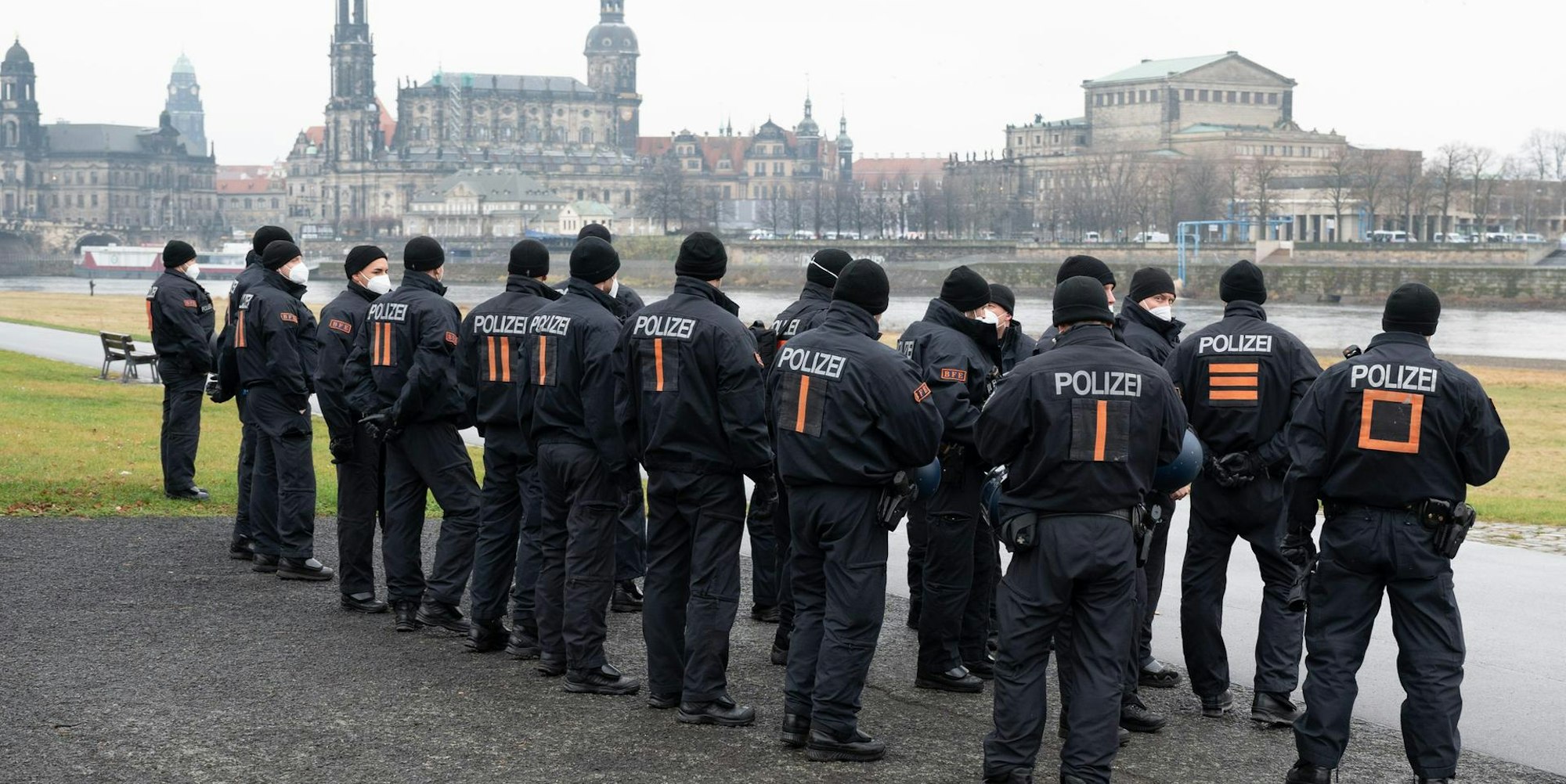 Dresden Polizei Demo