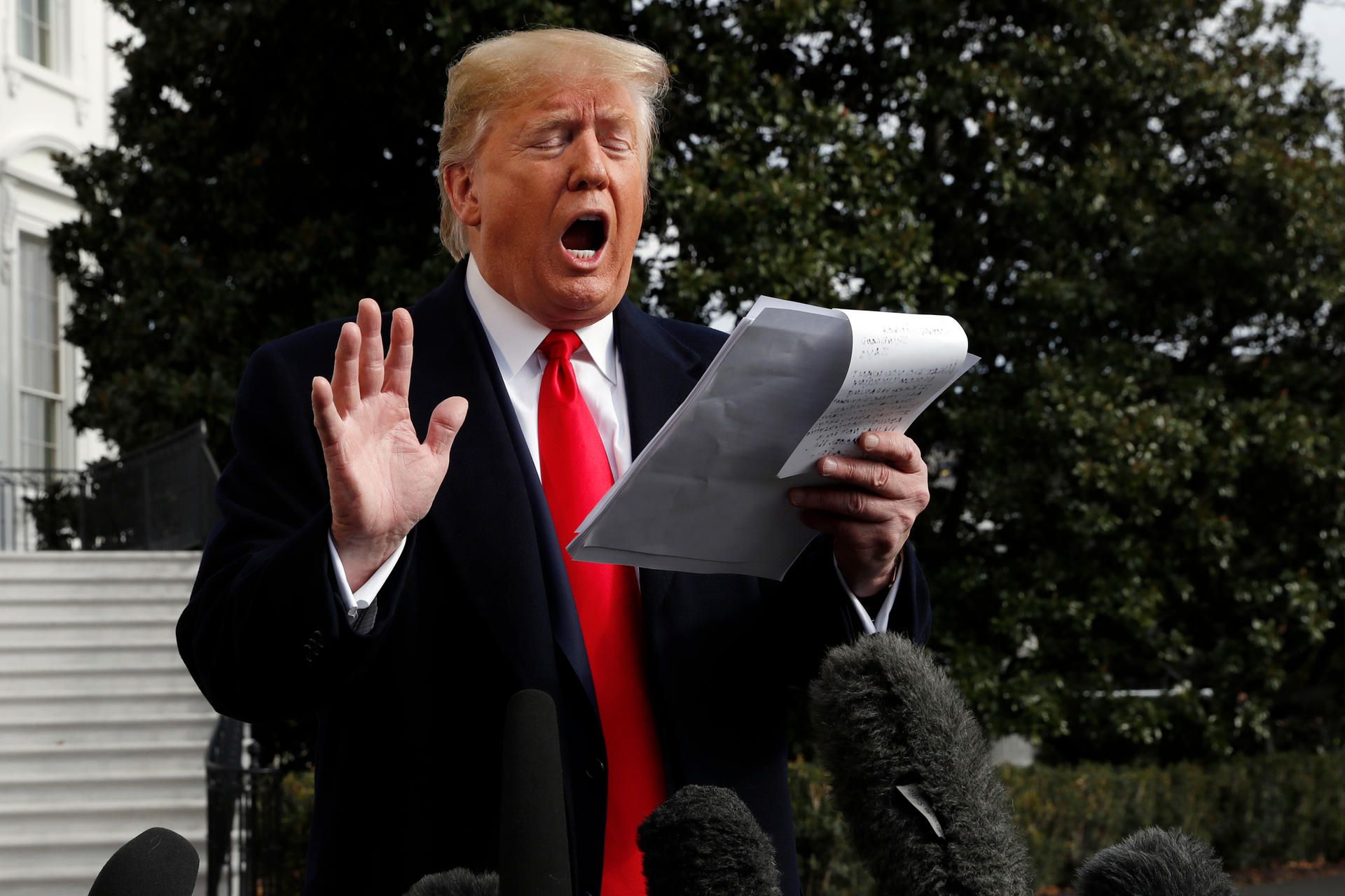 Trump Spickzettel
