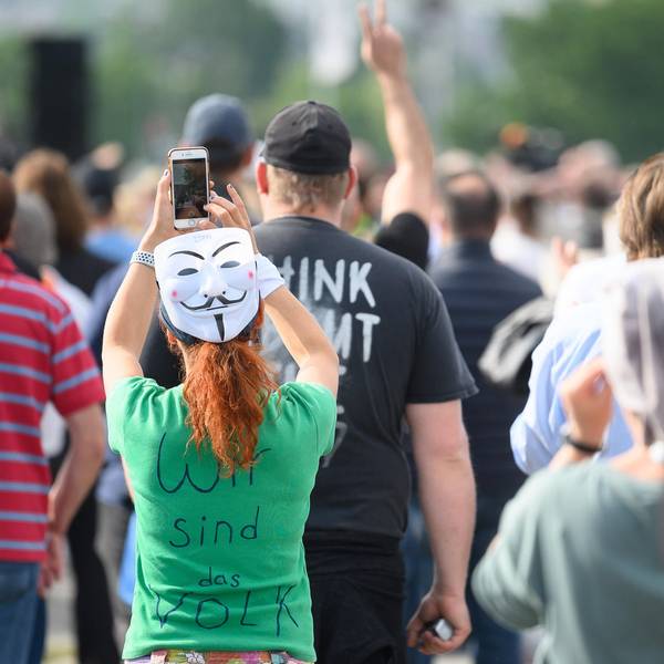 Protestierende in Stuttgart