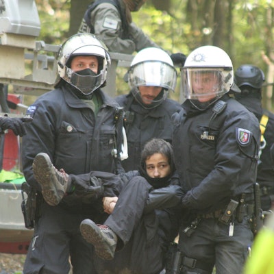 Einsatz im Hambacher Forst
