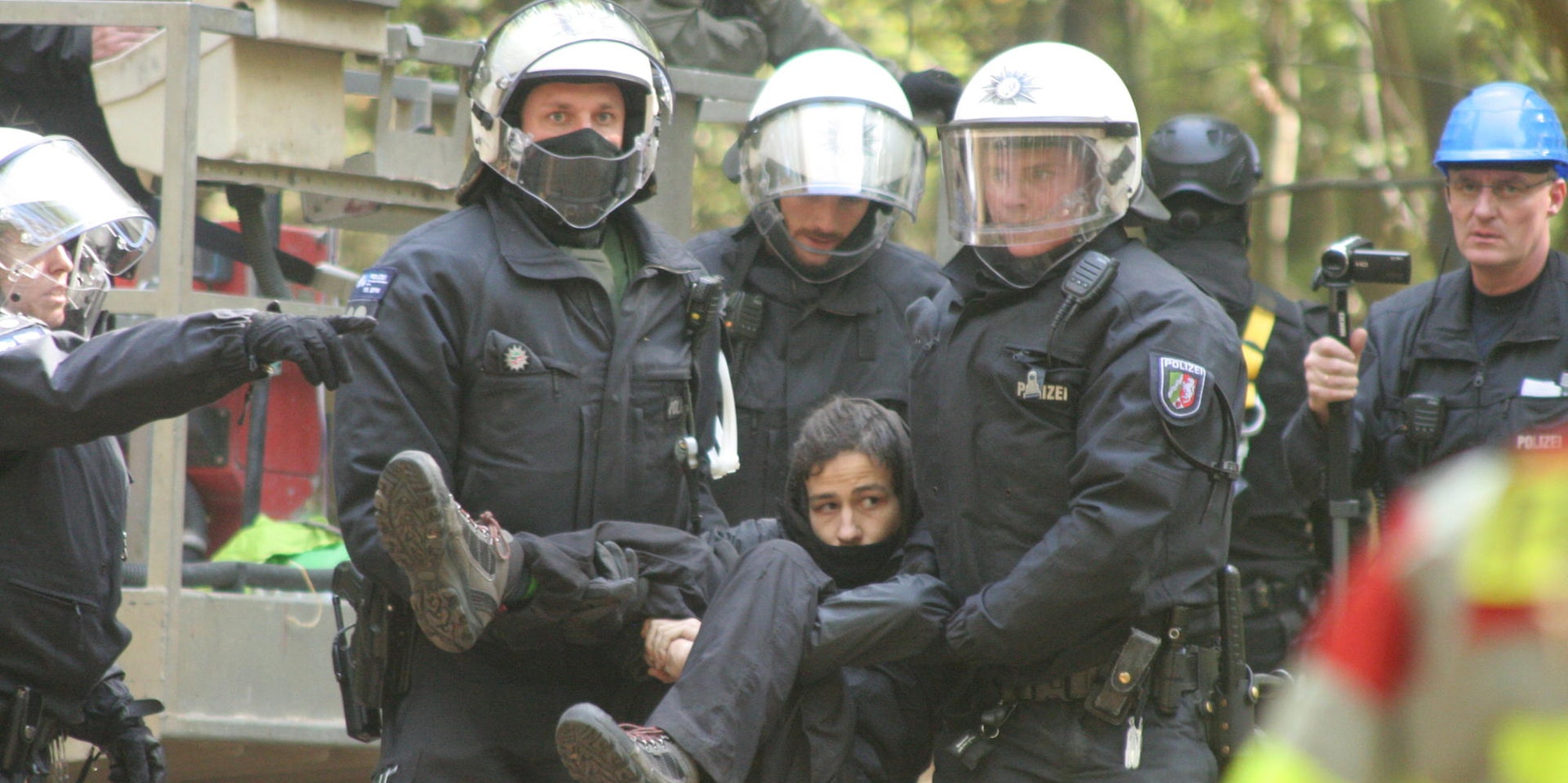 Einsatz im Hambacher Forst