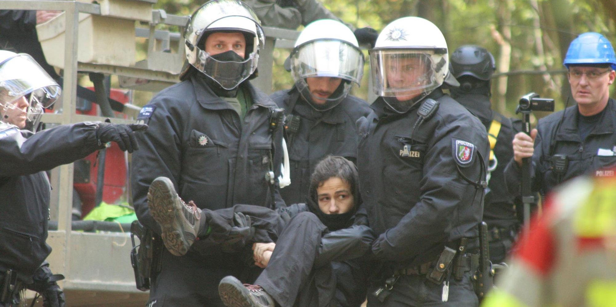 Einsatz im Hambacher Forst