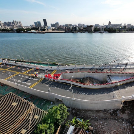 Haus Autobahn China afp