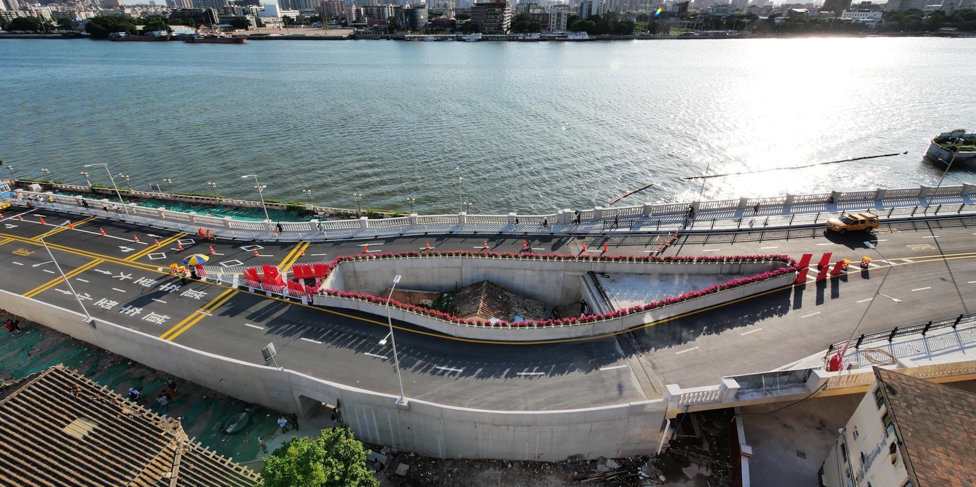 Haus Autobahn China afp