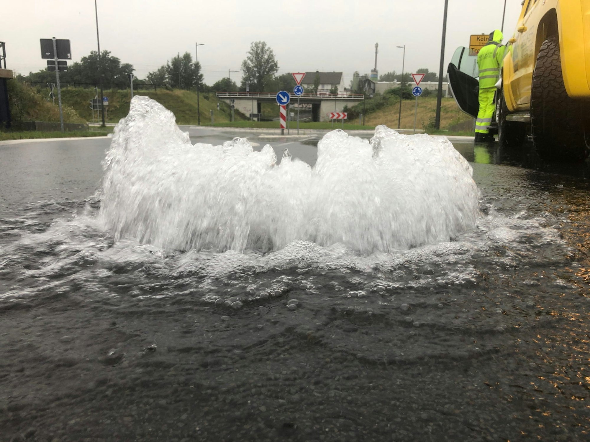 Starkregen Troisdorf Gully
