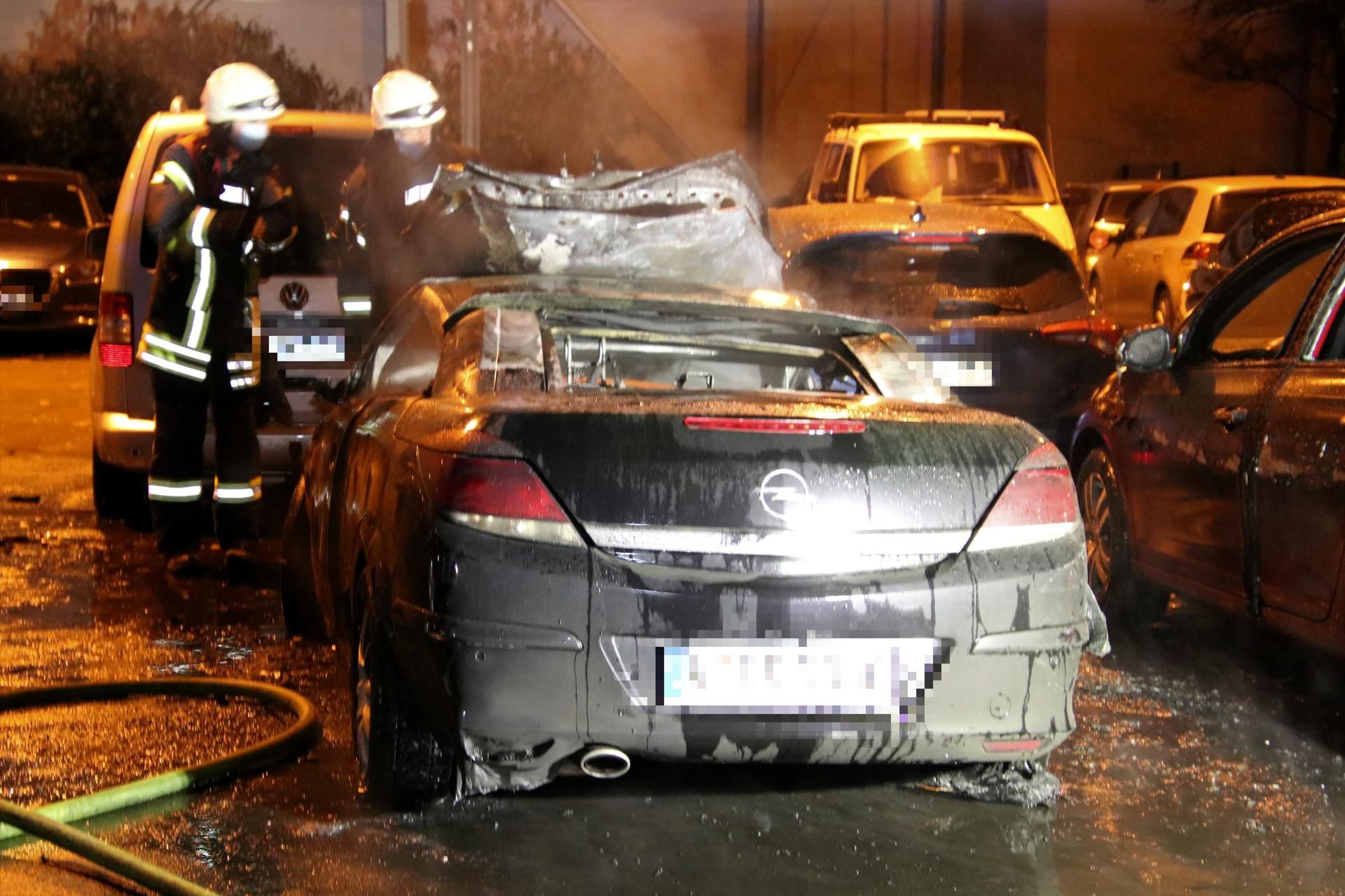 Feuer Auto Severinsbrücke 2