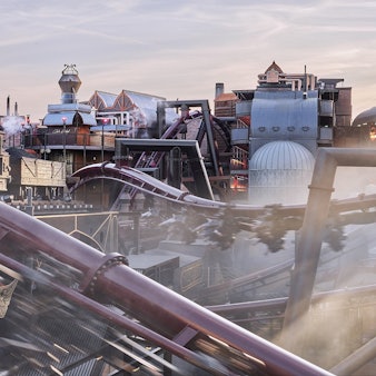 Die Rookbourgh-Achterbahn im Brühler Phantasialand.