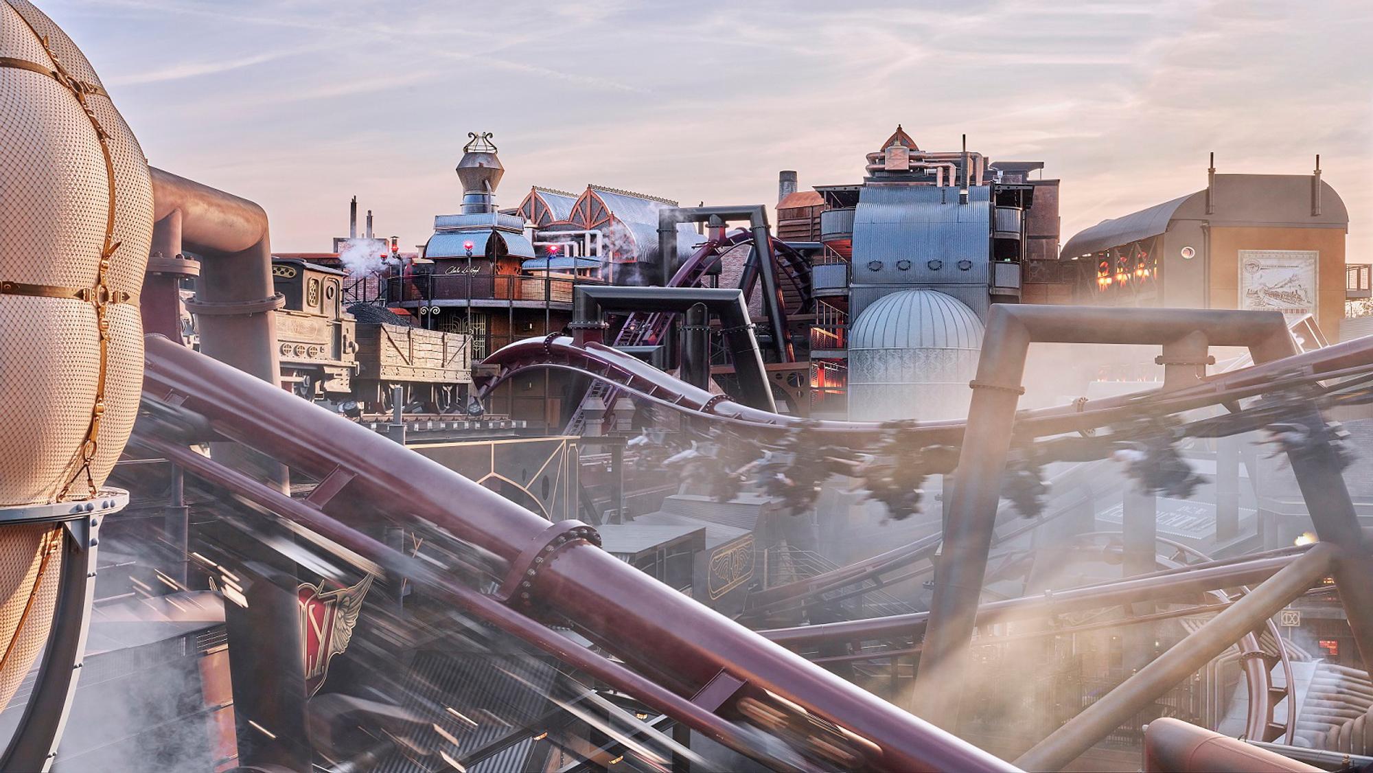 Die Rookbourgh-Achterbahn im Brühler Phantasialand.