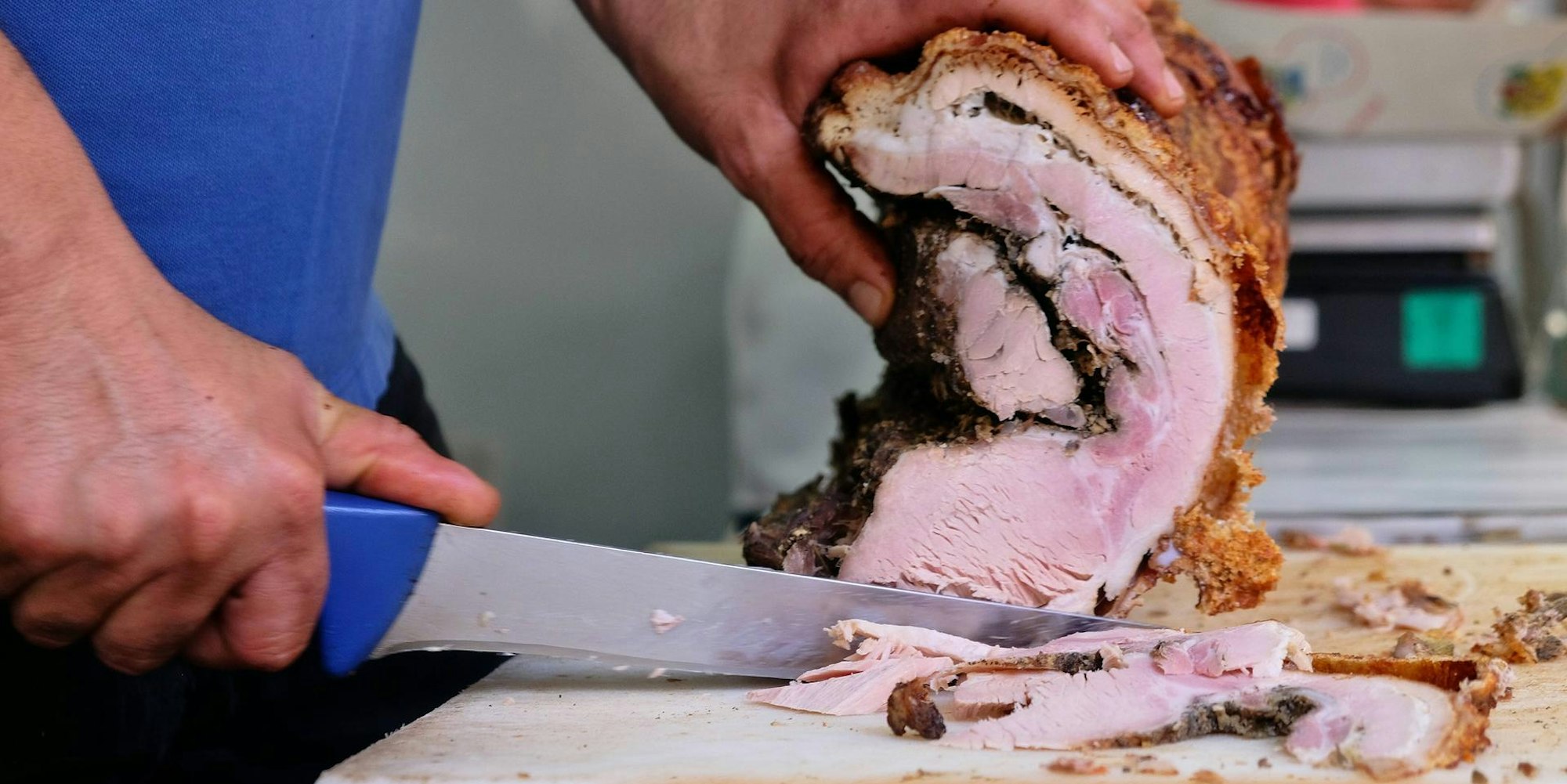 imago schweinebraten fleisch symbol