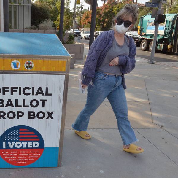 Wählerin Ballot Box IMAGO