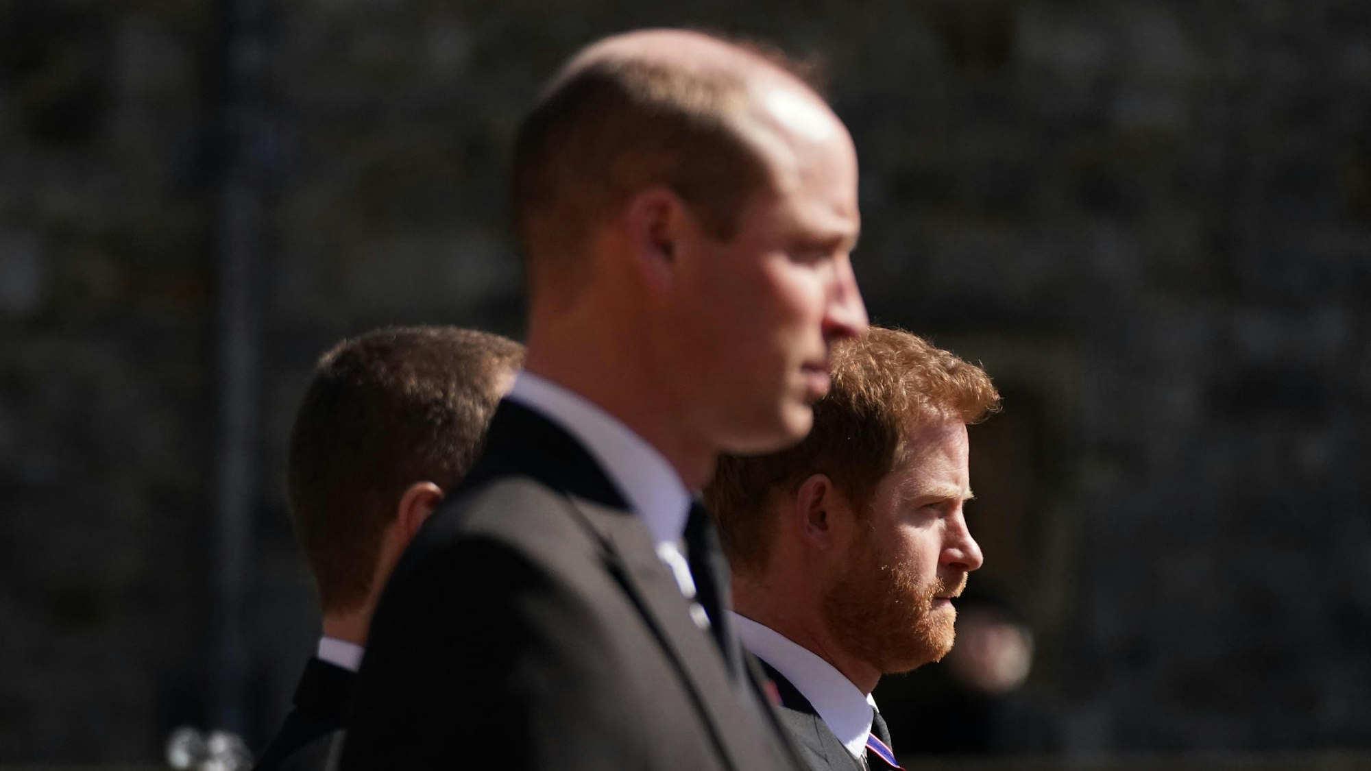 Prinz William und Prinz Harry bei der Trauerfeier für Königin Elizabeth II.