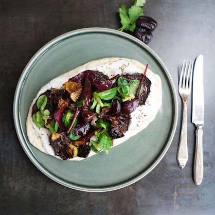 Fladenbrot mit roter bete