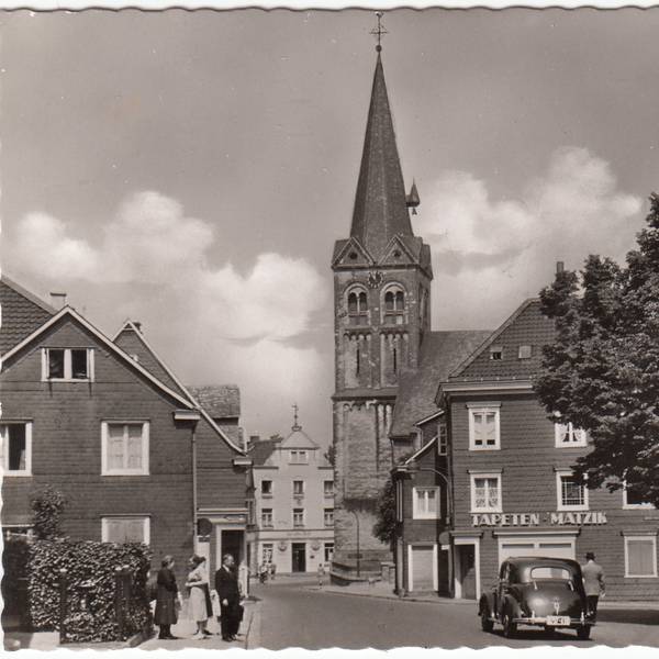 Burscheid-Kalender Hauptstr. mit Pastoratslinde Cekade 53-5