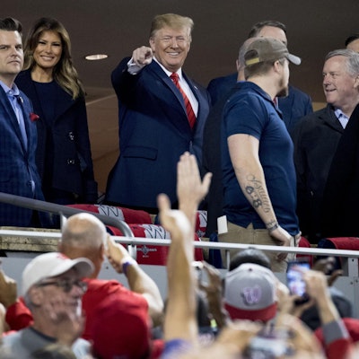 Trump beim Baseball