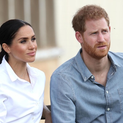 Meghan und Harry bei einem Interview.