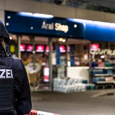 Tankstelle Polizei