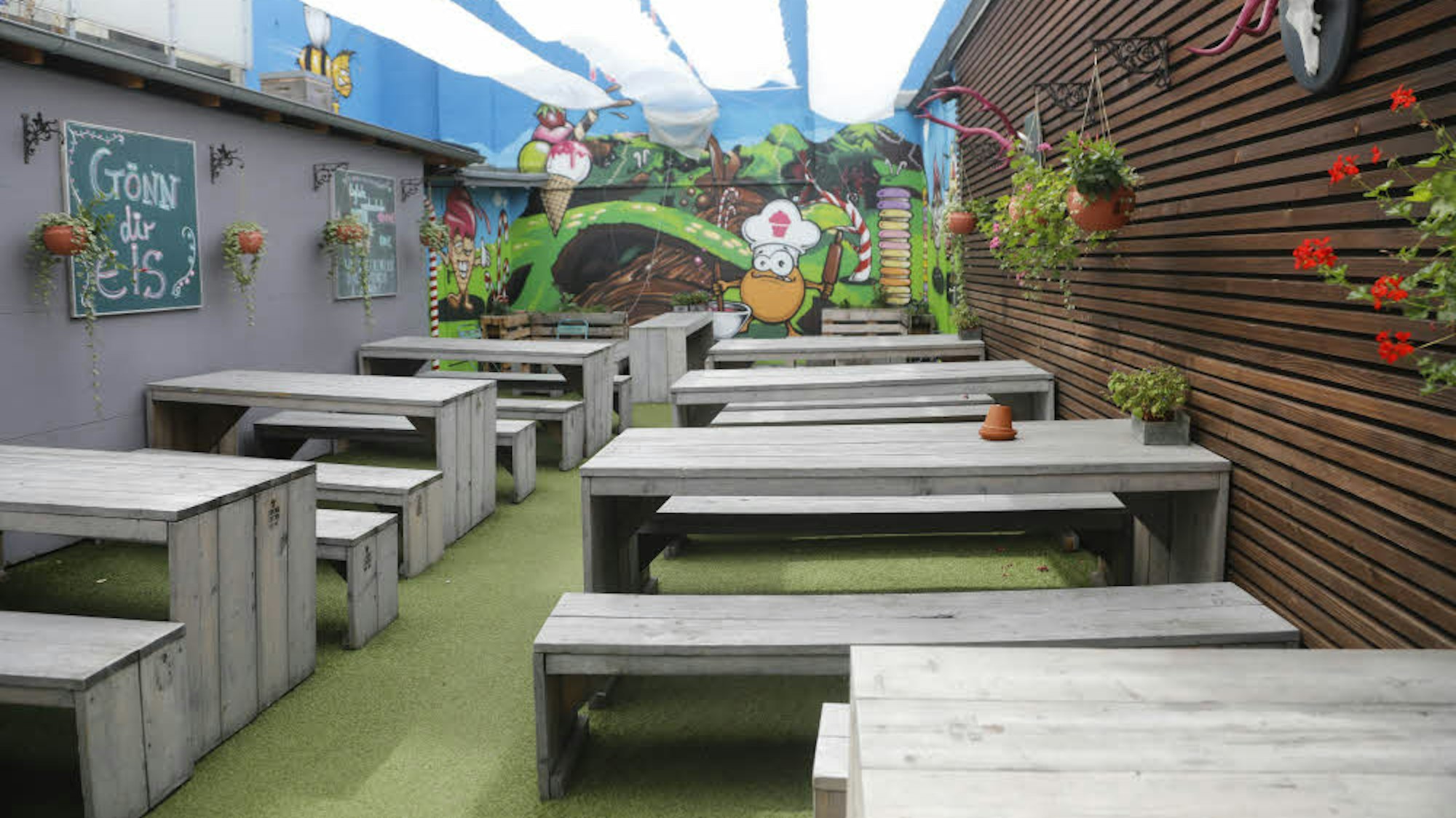 Der Hof der Patisserie Törtchen Törtchen. (Archivbild)