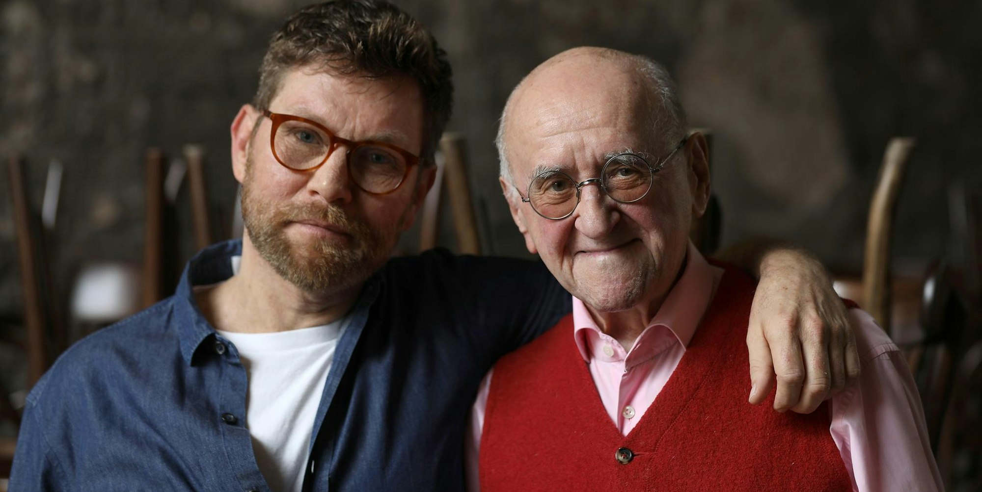 Alfred Biolek mit Sohn