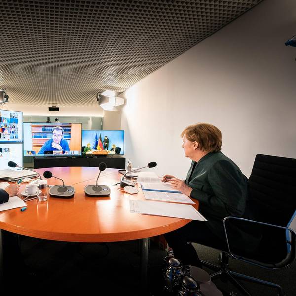 Merkel Videokonferenz