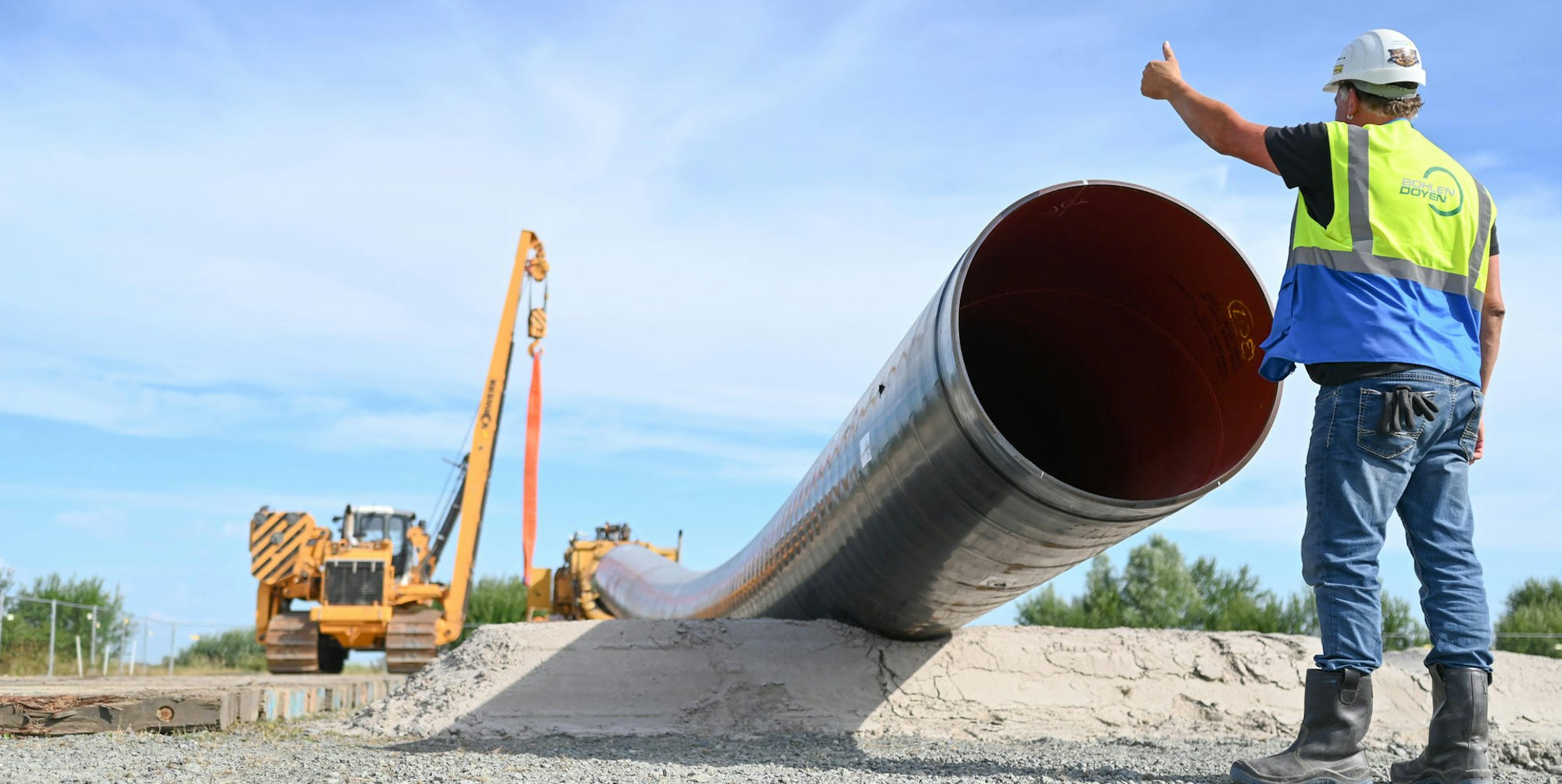 Leitung LNG Wilhelmshaven dpa