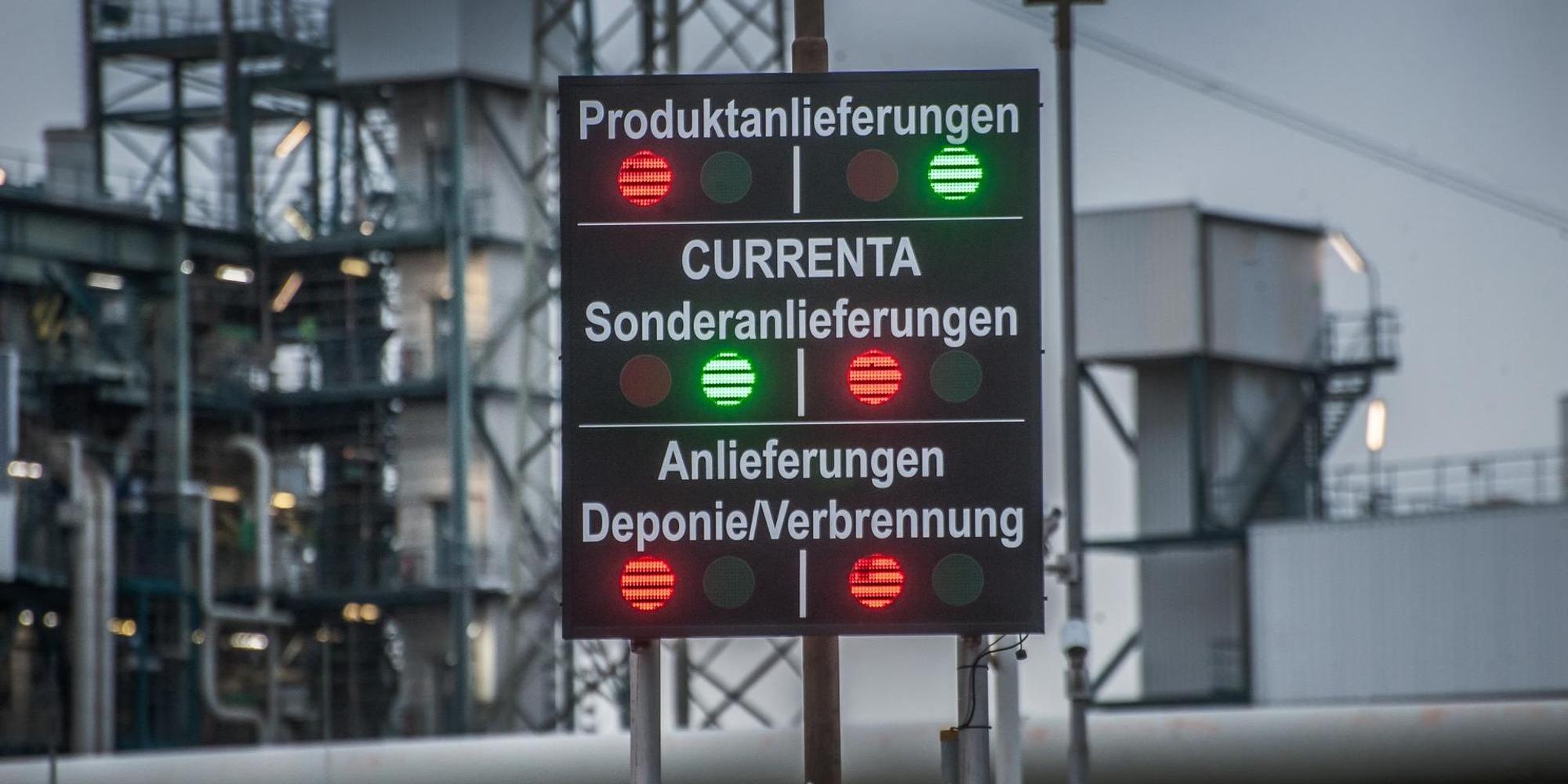 Currenta Müllverbrennung Tor