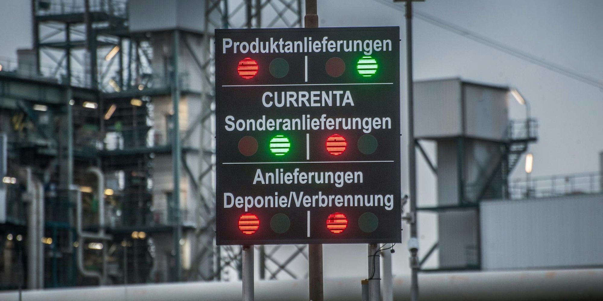 Currenta Müllverbrennung Tor