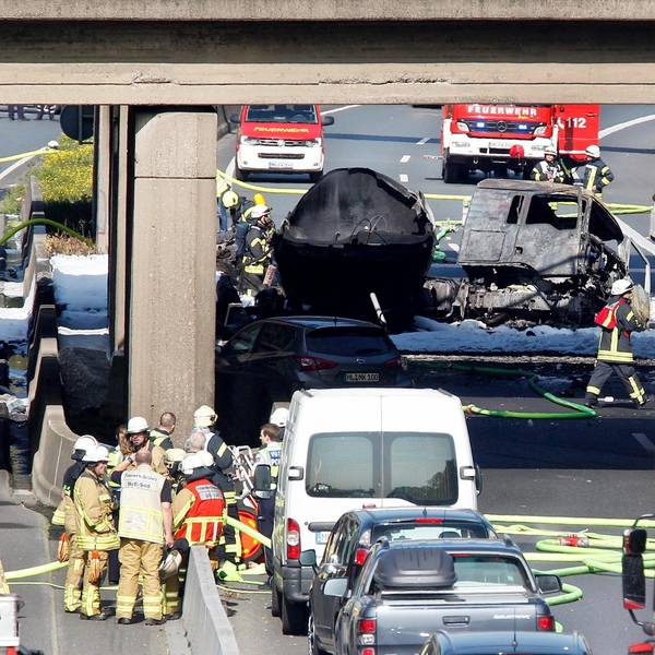 Brand auf A40