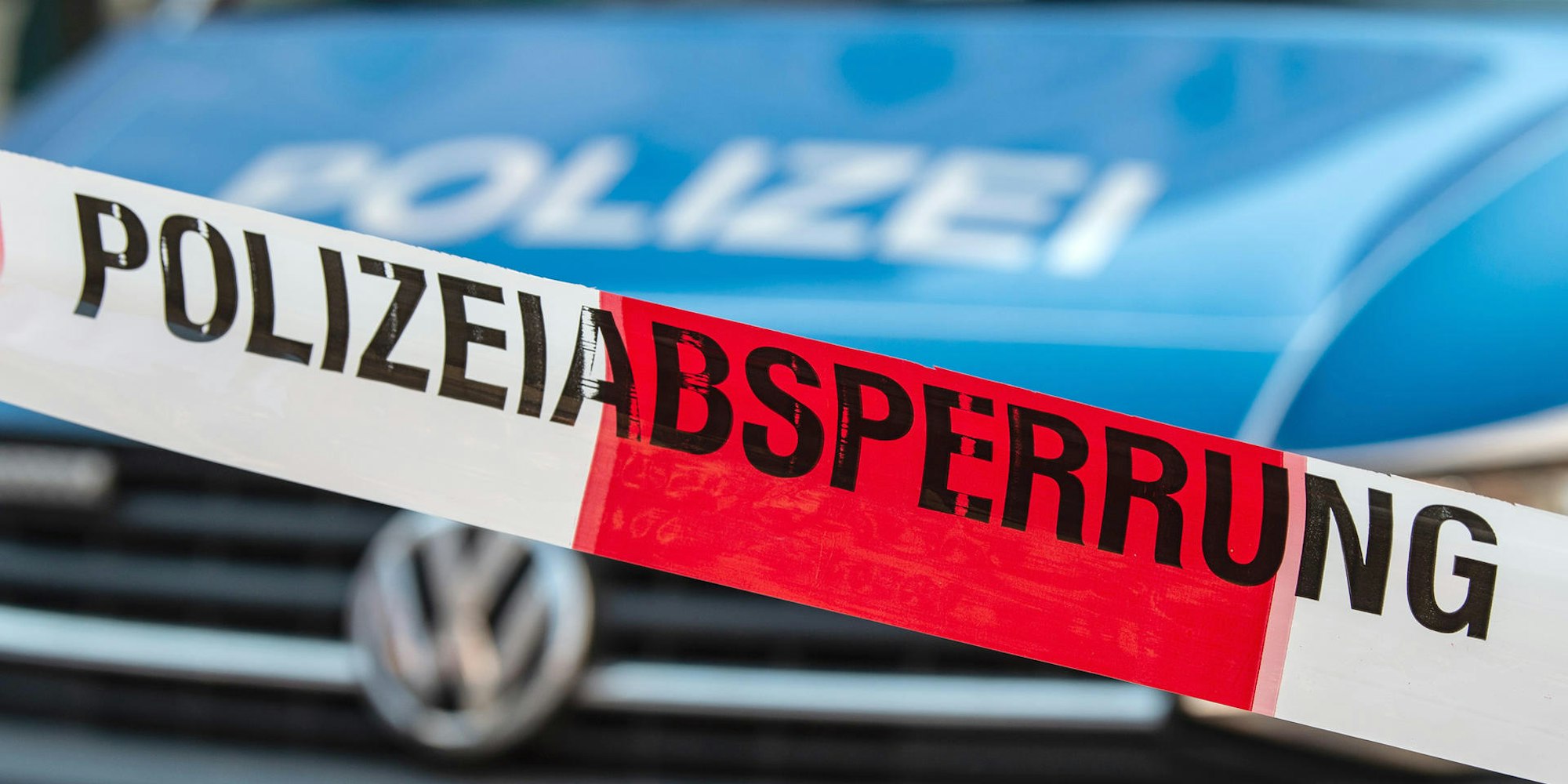 Polizeiabsperrung