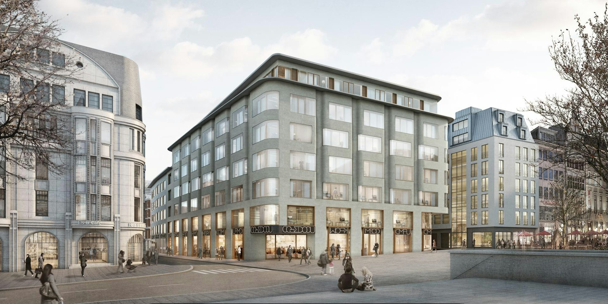 Visualisierung Laurenz-Carré_Perspektive Roncalliplatz