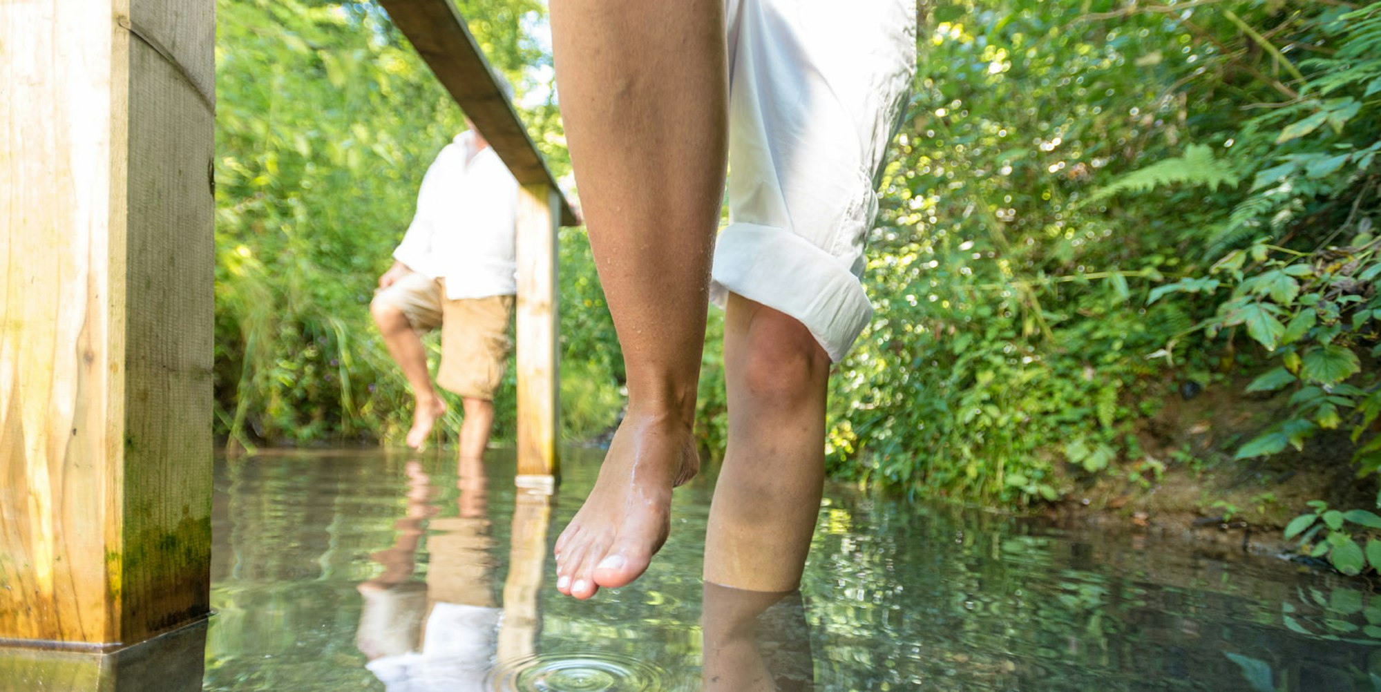 Wassertreten auf Olsberger Kneippwanderweg